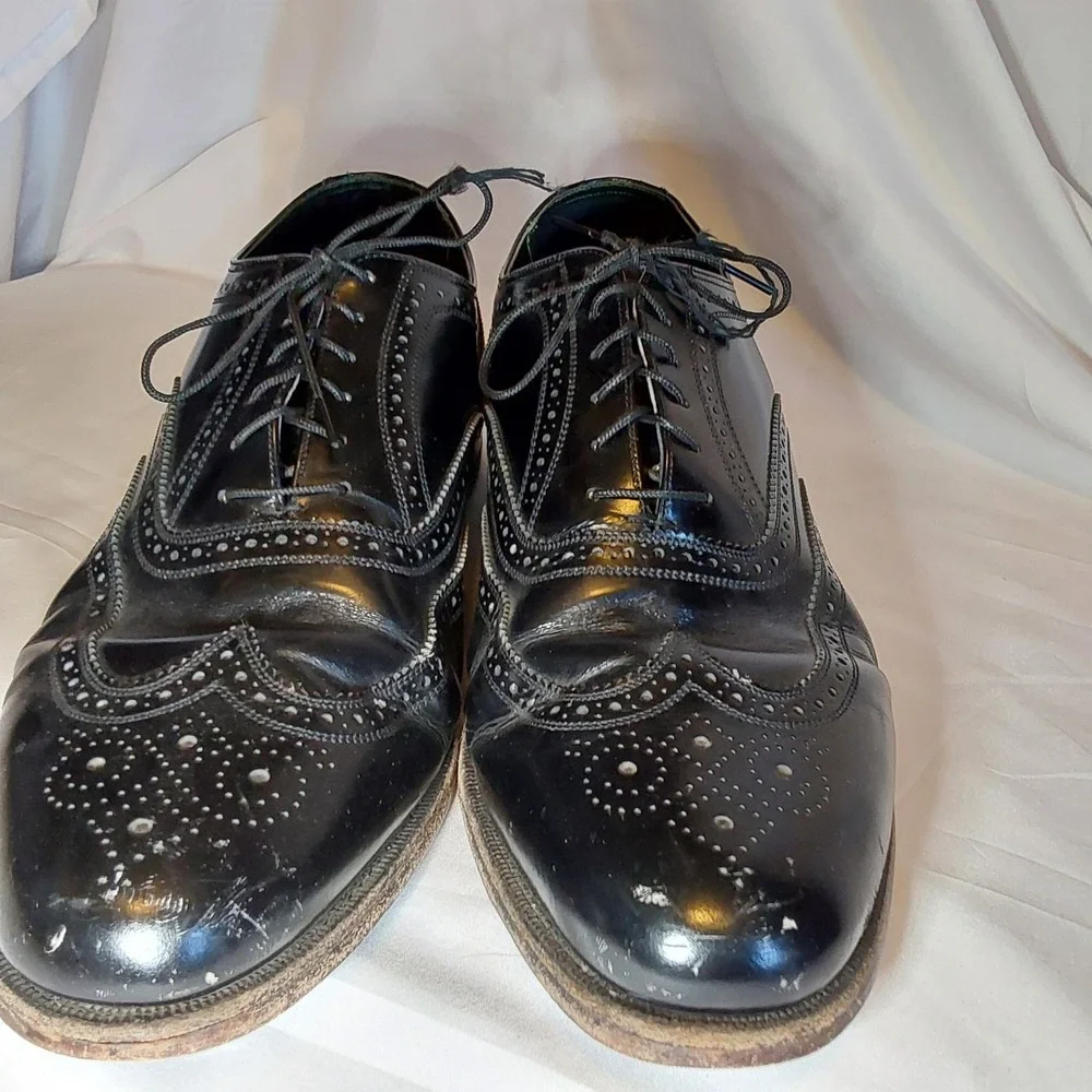 Florsheim  Imperial Kenmoor Black Wingtip Oxford‎ Men's Shoes Size  10 1/2 EEE